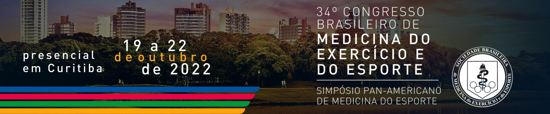 34º Congresso Brasileiro de Medicina do Exercício e do Esporte e Simpósio Pan-Americano de Medicina do Esporte